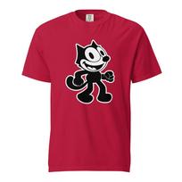 Felix the Cat – Premium Garment-Dyed Heavyweight T-Shirt and kids tshirt – Classic Cartoon Icon 120 black