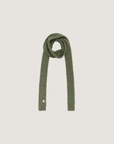 HENNIT Cotton Knit Scarf (Green) gray