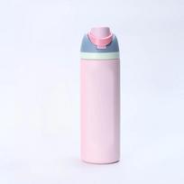 480/710ml Termosinė puodelis 304 nerūdijančio plieno, su šiaudeliu ir tiesioginio gėrimo, vieno mygtuko atidarymo vakuumo puodelis laukui, automobiliui, kasdieniam naudojimui 16oz-450ml