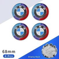 4pcs 68mm Car Wheel Center Hub Cap Emblem Stickers Styling For BMW M Performance 1 3 5 7 Series X1 X2 X3 X4 X5 X6 X7 M3 M5 M7 gray