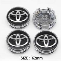 4 vnt. 57/62 mm automobilio ratlankio centrinis dangtelis ratlankio dangtelis, skirtas Toyota Corolla RAV4 Levin Yaris C-HR Camry Prado Prius, automobilio aksesuarai gray