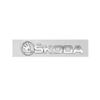 3D Raidės Lipdukas Automobilio Išorės Galinės Bagažinės Emblema Skoda Superb Fabia Kamiq Kodiaq Karoq Octavia Citigo Yeti Rapid Priedams sidabras