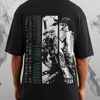 Roronoa Zoro, One Piece Oversized T-shirt | Unisex, Men & Women. 4XL black