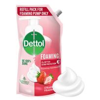 Dettol putojantis rankų ploviklis papildymas - Braškinis, 700 ml | Gausios putos | Drėkinantis rankų ploviklis | Švelnus rankoms pink