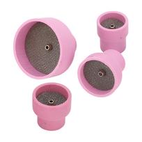 Ceramic TIG Cup Kit Set 12# 14# 16# 24# 2.4mm Center Hole Inner Dia for Welding Equipment Pink