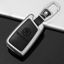 Automobilio atlenkiamo pultelio dėklas Dangtelis Apsauginis Korpusas Maišelis Skoda Octavia A5 A7 Fabia Superb Kodiaq Karoq Raktų pakabuko Aksesuarai black
