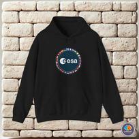 Hoodie-Laisvas megztinis su gobtuvu ESA Europos kosmoso agentūra XXXL white