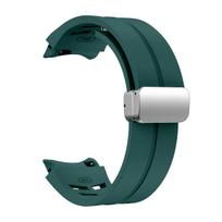 Sportinė silikoninė apyrankė, skirta Samsung Galaxy Watch 7 6 4 44 mm 40 mm magnetinio mygtuko apyrankė, skirta Galaxy Watch 6 Classic 43 47 mm laikrodžiui 5 Pro 45 mm dirželiui Galaxy Watch 4 Series black