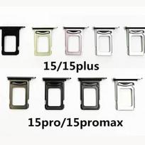 Suderinamas SIM kortelės dėklo laikiklis, skirtas iPhone 15 Pro/Plus/Pro Max Black Single SIM for 15pro/15promax gray