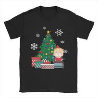 Men Mr Hankey Christmas South-Park T Shirt  100% Cotton Tops Novelty Short Sleeve Crew Neck Tees Gift Idea T-Shirt 4XL blue