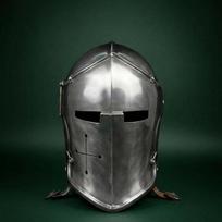 Handcrafted Steel Knight Helmet  Gothic Crusader Armor Replica for Cosplay, LARP