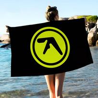 A-Aphex Twin Microfiber Printed Beach Towel Mountain Climbing Yoga Beach Swimming Running Absorbent Soft Towel Cotton 30x30cm yellow
