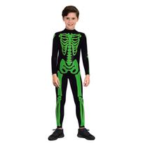 2026 Naujas 3D skeletas Helovino kombinezonas vaikams - berniukams ir mergaitėms XXL (150cm) black
