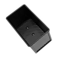 Loaf Pan Non Stick Bakeware for Baking Bread Carbon Steel Corrugated Bread Toast Box for Baking Bread Black Without Lid black