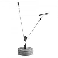 Virvės sistema 2 dalių nugaros ir traukimo virvės rinkinys 159x2,54 cm plienas 150 kg talpa
