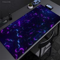 Gaming Mousepads Mousepad Geometric Large Mouse Mat Big Desk Pads Non-Slip Rubber Hexagon Mouse Pad Big Keyboard Mats 90x40cm 30cmx60cm(11.8x23.6inch) black