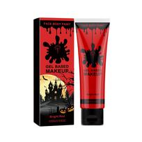 Halloween Body Paint (Red), Party Dance Body Makeup Natural Glam Look 100g black
