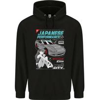 Japanese Performance Anime Car Drifting Drift Hoodie M gray