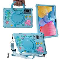 Cartoon Tablet Cover For Teclast M50 Mini 8.7 T50HD T50 HD 11 M40 SE Plus P20 HD P30 M40Plus Kids Silicone Rotation Stand Case Teclast M40 Plus