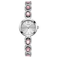 Gudi Retro Colorful Gemstone Gold Dial Women's Waterproof Quartz Watch with Niche Stone Bracelet Style - Light Luxury French Commute. brown