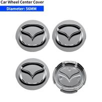 52/56/60mm Automobilio ratlankių centrinės apdailos emblemos dangteliai, skirti Mazda Atenza MX3 CX3 CX5 2 3 6 323 626 RX8 RX7 Protege Axela Speed