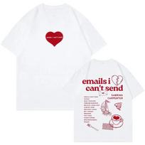 Sabrina Carpenter Emails I Can't Send T-shirt Album Tour Crewneck Short Sleeve Tee Men Women Streetwear New Fashion 51106 S red