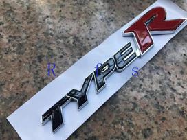 2022 for Honda Civic Type R Logo Decal Letters Emblem 75717-SMT-E00  al4 75723-TV8-E01 TyprR Accessories gray