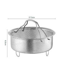 Universalus nerūdijančio plieno garų krepšelis 304 maistinis įdėklas ryžių viryklei/Instant Pot indaplovėje plaunamas daugiafunkcis L