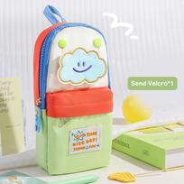 Capacity Pencil Case For Small Star Schoolbag Color - Blocked Pencil Case Lt S A High Appearance Level Cute And Large žalia