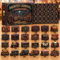 Halloween Advent Calendar With Acrylic Components For Holiday Countdown Gift Carnival Float brown