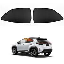 For Toyota Yaris Cross -2025 Car Sunshade Magnetic Front Rear Windshield Curtain Side Window UV Protection Sun Visor Cover 2PCS Rear Windows black