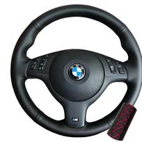 Individualus rankomis siūtas mikropluošto odos automobilio vairo užvalkalas, skirtas BMW E46 E39 330i 540i 525i 530i 330Ci M3 2001-2014