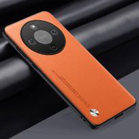 Luxury PU Leather Case For Honor Magic 8 Lite 5G Back Cover Silicone Protection Phone Case For Honor X9D X70 Magic8 Lite 8Lite oranžinė