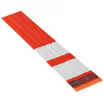Įvažiavimo žymekliai, 122x0.6 cm, oranžiniai, stiklo pluošto atšvaitiniai sniego stulpeliai