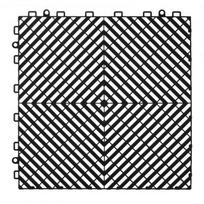 Drenažo grindų kilimėlis, 31x31x1,5 cm, juodas, PP medžiaga