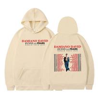 Album Funny Little Fears Damiano David World Tour 2025 Hoodie Men Women Fashion Harajuku Long-sleeved Casual Oversized Pullover S beige