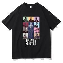 Suits Tv Show T Shirts Harvey Specter Eras Tour Funny Men/women Tshirt Vintage Unisex Clothes Cotton Summer Aesthetic Tops L gray