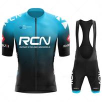 „Rcn“ dviračių marškinėlių komplektai 2026 m. vyriški dviračių drabužiai, vasariniai trumpomis rankovėmis, MTB dviračio kostiumas, dviračių drabužiai, „Ropa Ciclismo Hombre“. 4XL blue