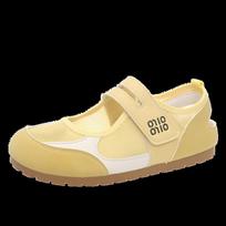 Women Mary Jane Flat Shoes Slip-On Casual Shoes Soft Bottom Lightweight Summer New Style Versatile Non Slip Outdoor Casual Shoes 35 geltona