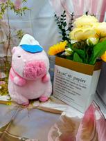 Non-Toxic 23Cm Capybara Plush Toy Machine Grab Doll Wedding Gift Annual Meeting Event Throw Soft Toy Doll white