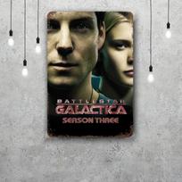 Battlestar Galactica Viper Retro Vintage Skardinis Ženklas Plakatas Dekoratyvinė Plokštelė Metalinė Plokštelė Sienų Dekoras 20x30cm（7.8x11.8inch） blue
