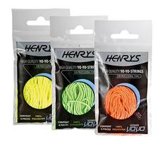 Henry's Yo-yo virvutės, neoninės (6 vnt.), 3 spalvų variantai
