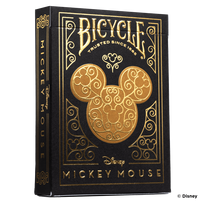 Bicycle Disney Mickey Mouse inspired Black and Gold kortos