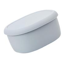 Portable Silicone Bentos Box Microwave Safe Easy To Carry Leak Proof For Commuting Student And Office Worker 200ml white