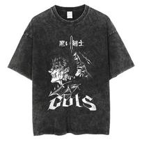 Berserk Guts  Zodd Brand of Sacrifice Vintage Washed Oversized TShirt  Unisex Dark Fantasy Anime Streetwear Tee M black