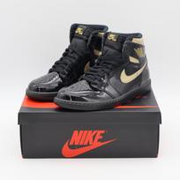555088-032 Nike Air Jordan 1 Retro High OG Black Metallic Gold Patent (Men's) 8.5 black