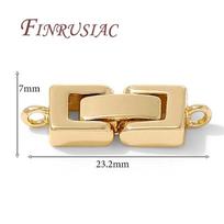 Fasteners For Bracelets Accessories 18K Real Gold Plated Connectors For Jewelry DIY Jewelry Making Supplies,Clasp For Jewelry 1 Piece