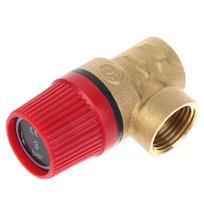 1Pcs Brass Safety Valve Drain Relief Switch 1/2 Inch Dn15 For Solar Water Heater Inner & Outer Wire Brass Safety Valve 1/2 Female Female 3Bar