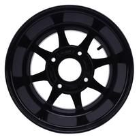 12 Inch ATV Wheel Rim 25X8-12 High Performance Aluminum Alloy Rim for Go Karts Golf Carts Quad Bikes black