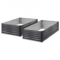 Pakeltos lysvės, 203x102x46 cm, tamsiai pilka, metalas